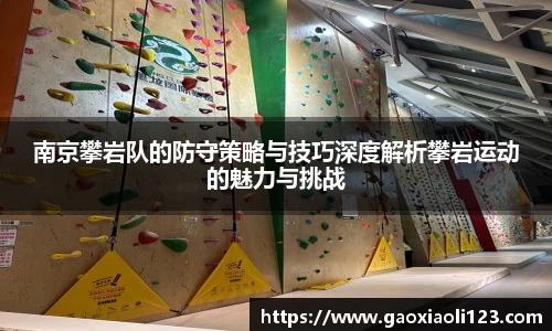 南京攀岩队的防守策略与技巧深度解析攀岩运动的魅力与挑战