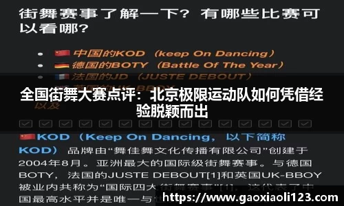 全国街舞大赛点评：北京极限运动队如何凭借经验脱颖而出